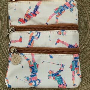 Sydney Love White and Pink Key Card Holder